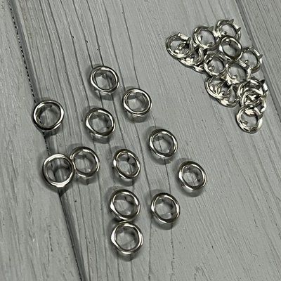 Кнопка BABY 9.5 мм Открытая Никель (ЛАТУНЬ) KBaby9,5NiBrass фото