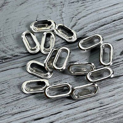 Люверс овальный 15 мм Никель (1000 шт/уп) LONi-15 фото