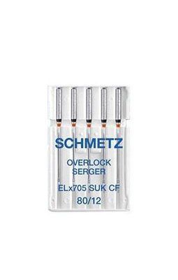 Иглы Schmetz Overlock ELX705 SUK CF №80 (уп.5 шт.) 1451 фото