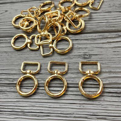 Кольцо карабин 20х20 мм с ушком золото (DP 51-267) DP 51-267Gold фото
