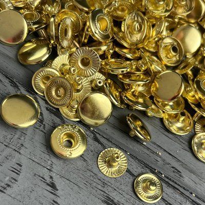 Кнопка Альфа 10 мм Золото (VT-2) (50 шт) KVT-2 Gold фото