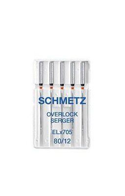 Иглы Schmetz Overlock ELX705 № 80 (уп. 5 шт.) 1455 фото