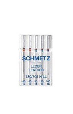 Иглы Schmetz Leather 130/705 H LL Ассорти (2x 80, 2x 90, 1x 100) 1506 фото