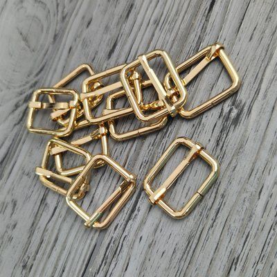 Пряжка регулятор перетяжка 25х20х4 мм Золото 25х20х4 Gold фото