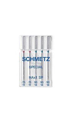 Иглы Schmetz Super stretch HAX1 SP Ассорти № 75(2 шт), 90(3 шт) 1458 фото
