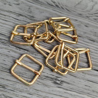 Пряжка регулятор перетяжка 25х25х4 мм Золото 25х25х4 Gold фото