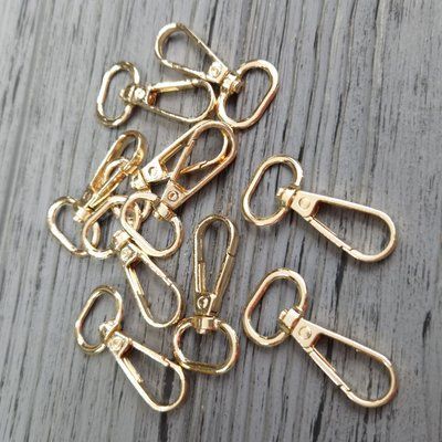 Карабин для сумки 15 мм 2040.0043 (Золото) 15 мм 2040.0043 Gold фото
