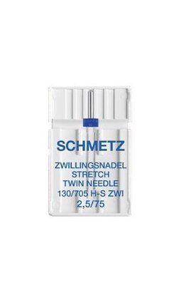 Двойная игла Schmetz Twin stretch 130/705 H-S ZWI № 2.5/75 (уп.1 шт.) 1465 фото