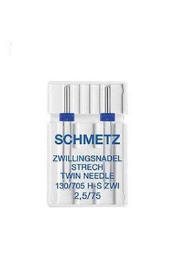 Двойная игла Schmetz Twin stretch 130/705 H-S ZWI № 2.5/75 (уп.2 шт.) 1467 фото