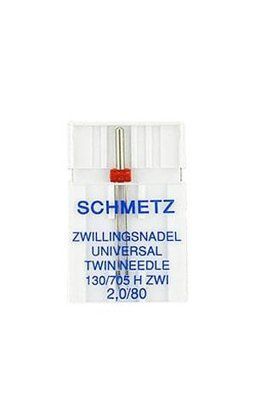 Двойная игла Schmetz Twin universal 130/705 H ZWI № 2,0/80 (уп.1 шт.) 1469 фото