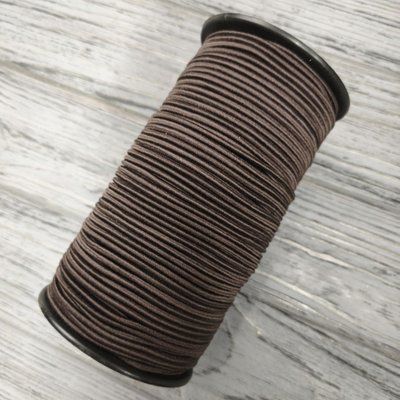 Шнур-гумка Темно коричнева 3 мм (100 м) ShR-3(С570) фото