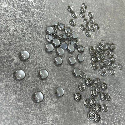 Кнопка BABY 9.5 мм Закрытая Жемчуг Baby9,5Pearl  фото