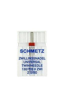 Двойная игла Schmetz Twin universal 130/705 H ZWI № 2,5/80 (уп.1 шт.) 1471 фото