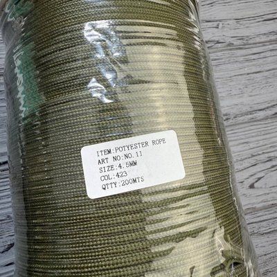 Шнур для одягу круглий 4.5 мм Хакі (200 м) 1443 фото