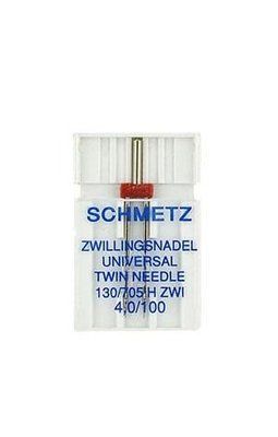 Двойная игла Schmetz Twin universal 130/705 H ZWI № 4.0/100 (уп.1 шт.) 1473 фото