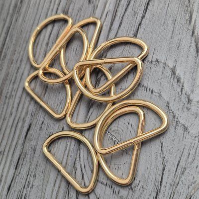 Полукольцо 40х24х4 мм Золото 40х24х4 Gold фото