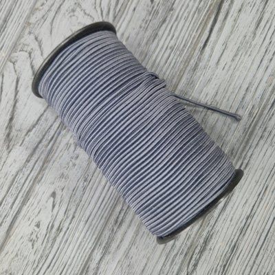 Шнур-гумка Темно сірий 3 мм (100 м) ShR-3(С301) фото
