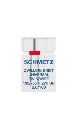 Двойная игла Schmetz Universal Extra wide twin needle 130/705 H ZWI BR № 6,0/100 (уп.1 шт.) 1478 фото