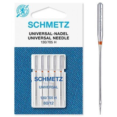Иглы Schmetz Universal 130/705 H № 80 (уп.5 шт.) 1537 фото