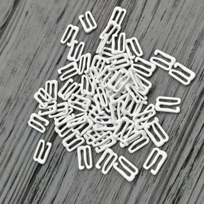 Крючок для бретелей 12 мм (Белый) 50 штук KBB12 фото